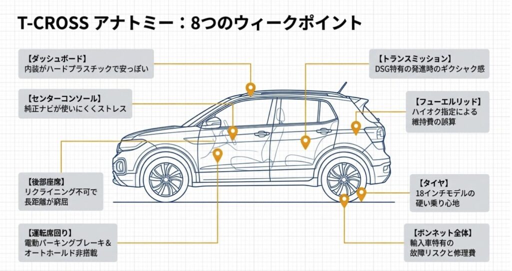 T-CROSS 8つのウィークポイント